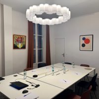 Photo de la salle de formation au sein du cabinet d'avocats Lagraulet De Plater à Paris